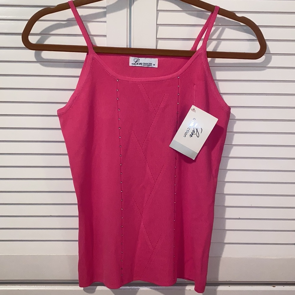 NWT: Y2K Barbie Pink Knit Camisole